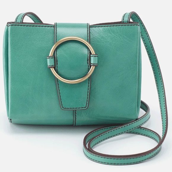 NWT New Hobo Elan Crossbody Seafoam Leather Retired Rare